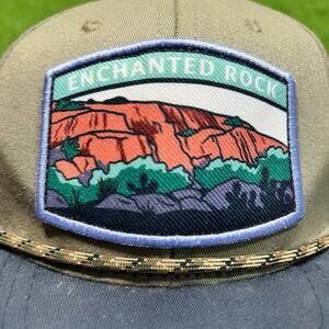 Retro Texas Hat TX State Park Enchanted Rock TPWD Nature Cool Rope Hat